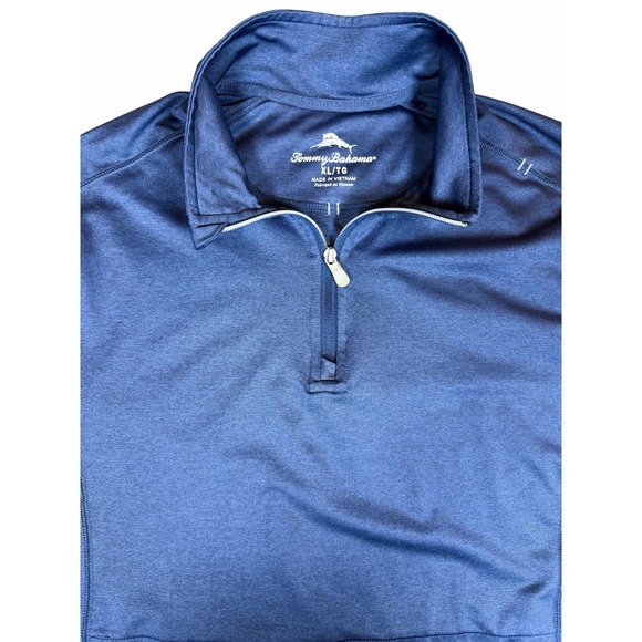 Tommy Bahama Other - Tommy Bahama IslandZone 1/4 Zip Pullover Mens XL Blue Performance Stretch Golf
